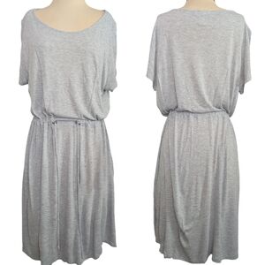 Consigned - Casual Gray Cinched Waist Dress
